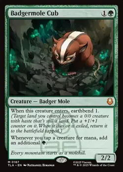 Badgermole Cub-Avatar: The Last Airbender-Foil-167-NM - Image 1