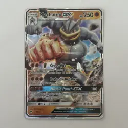Pokemon Machamp GX Ultra Rare Holo SM Burning Shadows 64/147 250 HP - Image 1