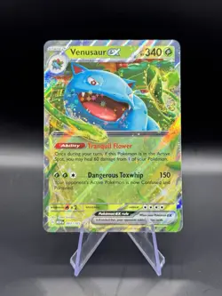 Pokemon Venusaur ex Full Art Holo Double Rare 340 HP 003/165 Sv151 English - Image 1