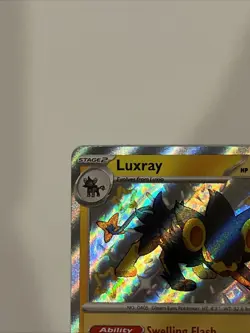Luxray 137/091 SV: Paldean Fates Holo Baby Shiny Pokemon Card - Image 2