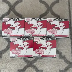 Pokemon TCG White Flare Elite Trainer Box ETB New Sealed - Lot Of 5! - Image 1