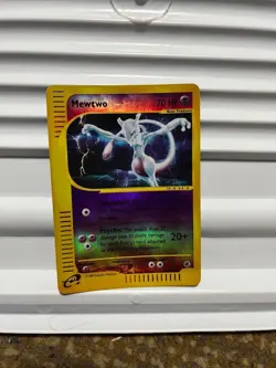 Pokemon Mewtwo TCG Reverse Holo Rare Card 56/165 Expedition Base Set NM - Image 1
