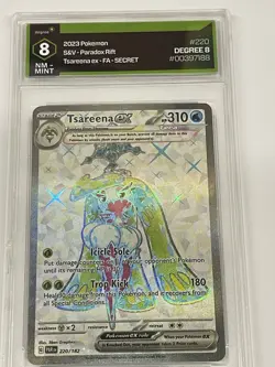 2023 Pokemon TCG Paradox Rift TSAREENA EX 220/182 Ultra Rare Graded 8 NM-Mint - Image 1