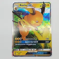2019 POKEMON RAICHU GX 20/68 HOLO HIDDEN FATES LP TCG - Image 1