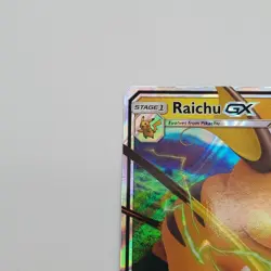 2019 POKEMON RAICHU GX 20/68 HOLO HIDDEN FATES LP TCG - Image 2