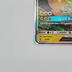 2019 POKEMON RAICHU GX 20/68 HOLO HIDDEN FATES LP TCG - Image 5