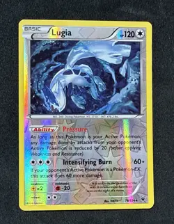 Pokemon TCG: Lugia 78/124 XY Fates Collide 2016 Reverse Holo Rare - LP - Image 5