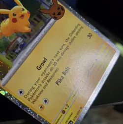 Pokemon TCG - PIKACHU #018 - SWIRL! - COSMOS HOLO - TRICK OR TRADE 2024 - LP/NM - Image 3