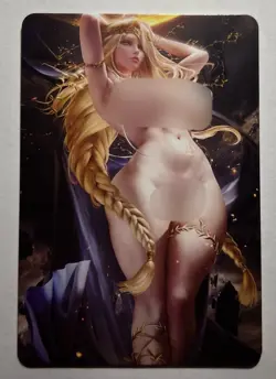 SEXY HEROINE WAIFU Queen Marika ELDEN RING ACG PREMIUM HOLOFOIL CARD NM - Image 2