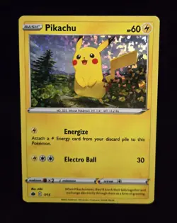 Pokemon TCG - PIKACHU #7 - CONFETTI HOLO PROMO - MCDONALD'S COLLECTION 2022 - MP - Image 1