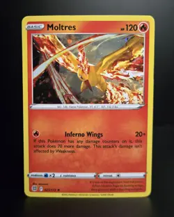 Pokemon TCG - MOLTRES - 021/172 - COSMOS HOLO PROMO - BRILLIANT STARS 2022 - LP - Image 1