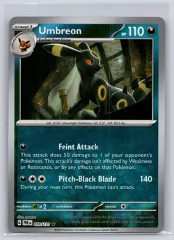 Umbreon (Poke Ball Pattern) 059/131 Holo SV: Prismatic Evolutions Pokemon NM - Image 1