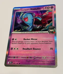 Team Rocket's Wobbuffet 082/182 : Rare Holo Card :Destined Rivals :Pokemon TCG - Image 1