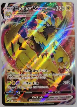 Zeraora VMAX 054/159 Pokemon Crown Zenith Holo NM - Image 1