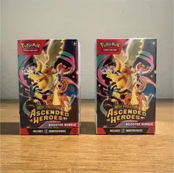 Pokemon TCG Mega Evolution Ascended Heroes Booster Bundle 6 Packs (Lot of 2) - Image 1