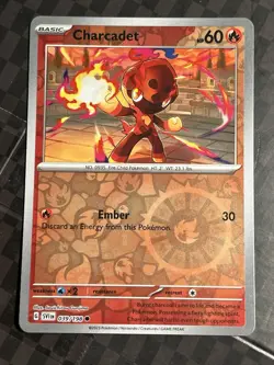 CHARCADET 039/198 COMMON SCARLET & VIOLET POKEMON NM REVERSE HOLO - Image 1