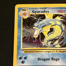 Gyarados 6/102 Pokemon Base Set MP Great Condition Holo - Image 3