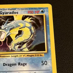 Gyarados 6/102 Pokemon Base Set MP Great Condition Holo - Image 4