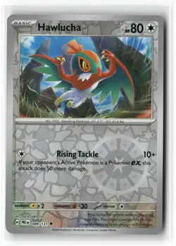 Hawlucha 089 Reverse Holo Prismatic Evolutions Pokemon Uncommon Reverse Holo NM - Image 1