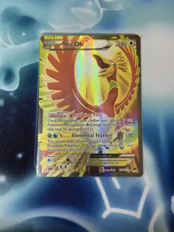 Pokemon TCG Ho-Oh EX Full Art Ultra Holo Rare Card 121/122 XY Breakpoint - Image 1