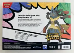 Pokemon Ascended Heroes Mega Evolution Lucario ex Premium Poster Collection - Image 2