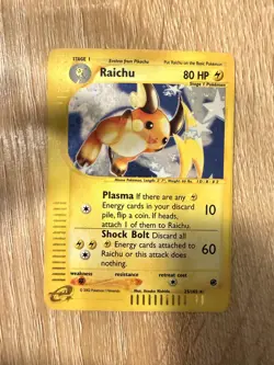 Raichu 025/165 Expedition Base Set Holo Rare Pokemon - Image 2