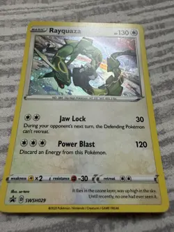 Rayquaza SWSH029 Holo Promo Sword & Shield Promo Pokemon Near Mint - Image 3