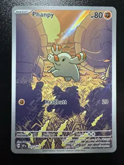 Phanpy Surging Sparks 205/191 Illustration Rare Full Art Holo Pokemon NM - Image 1
