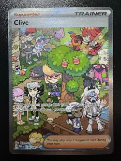 Clive 236/091 Special Illustration Rare Paldean Fates Pokemon TCG Full Art NM - Image 1
