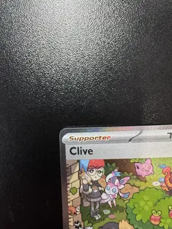 Clive 236/091 Special Illustration Rare Paldean Fates Pokemon TCG Full Art NM - Image 3