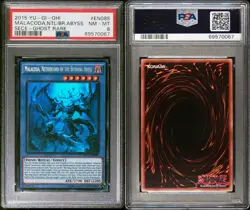 Malacoda, Netherlord of the Burning Abyss #EN085 2015 SECE Ghost Rare PSA 8 - Image 3