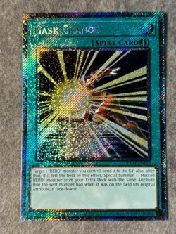 Mask Change 1st Edition Platinum Secret Rare RA04-EN142 Yu-Gi-Oh! - Image 1