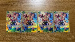 One Piece Monkey D. Luffy SEC OP13-118 Playset X4 - Image 1