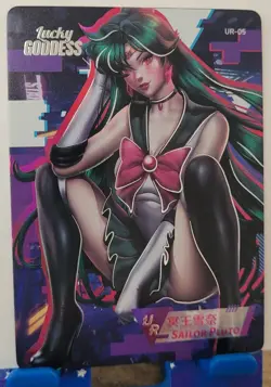 Sailor Pluto UR Card Goddess Story Lucky Goddess 2 Waifu Anime UR-05 - Image 1