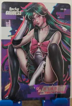 Sailor Pluto UR Card Goddess Story Lucky Goddess 2 Waifu Anime UR-05 - Image 2