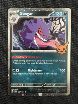 Cosmos Holo Gengar 57/91 - Pokemon Card Halloween Trick Or Trade 2024 NM - Image 2