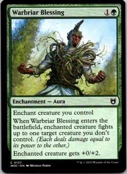 Magic the Gathering HP Warbriar Blessing Wilds of Eldraine Commander MTG - Image 1