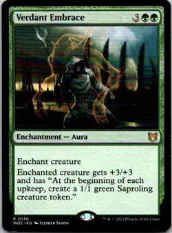 Magic the Gathering HP Verdant Embrace Wilds of Eldraine Commander MTG - Image 1