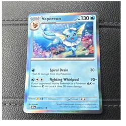 Pokemon Vaporeon 022/131 Sv: Prismatic Evolutions Holo Rare Stage 1 HP130 - Image 1