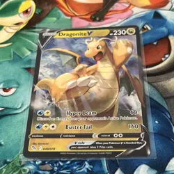 Pokemon TCG Dragonite V Pokemon GO 049/078 Holo Ultra Rare NM - Image 1