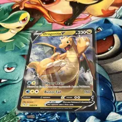 Pokemon TCG Dragonite V Pokemon GO 049/078 Holo Ultra Rare NM - Image 3