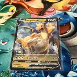 Pokemon TCG Dragonite V Pokemon GO 049/078 Holo Ultra Rare NM - Image 4
