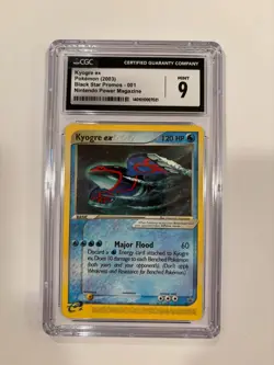 Kyogre ex Blackstar Promo CGC 9 Pokemon Nintendo Power Magazine Promo 001 - Image 1