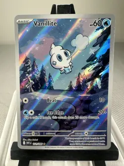 Pokemon TCG Vanillite 111/086 Illustration Rare SV: White Flare Holo NM - Image 1