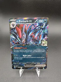 Pokemon TCG N’s Zoroark ex 98/159 Sv09: Journey Together Double Rare Near Mint - Image 1
