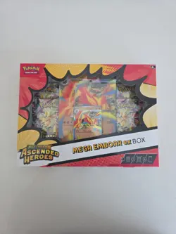 Pokemon TCG: ME Ascended Heroes Mega Emboar ex Factory Sealed Box - Image 1