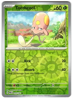Toedscool 016/182 Reverse Holo SV04: Paradox Rift Pokemon TCG - Image 1