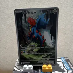 Pokemon Druddigon 151/086 Sv: White Flare Holo Shred Ambush - Image 1