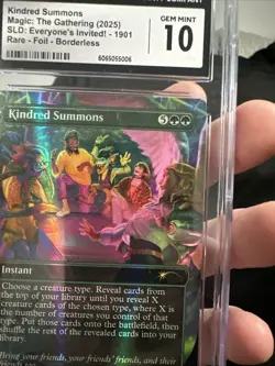 Kindred Summons -MTG -Double Rainbow SLD Foil -Everyones Invited CGC 10 Pop 1 🔥 - Image 4