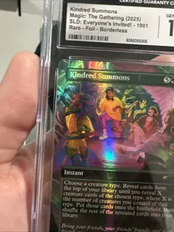 Kindred Summons -MTG -Double Rainbow SLD Foil -Everyones Invited CGC 10 Pop 1 🔥 - Image 5